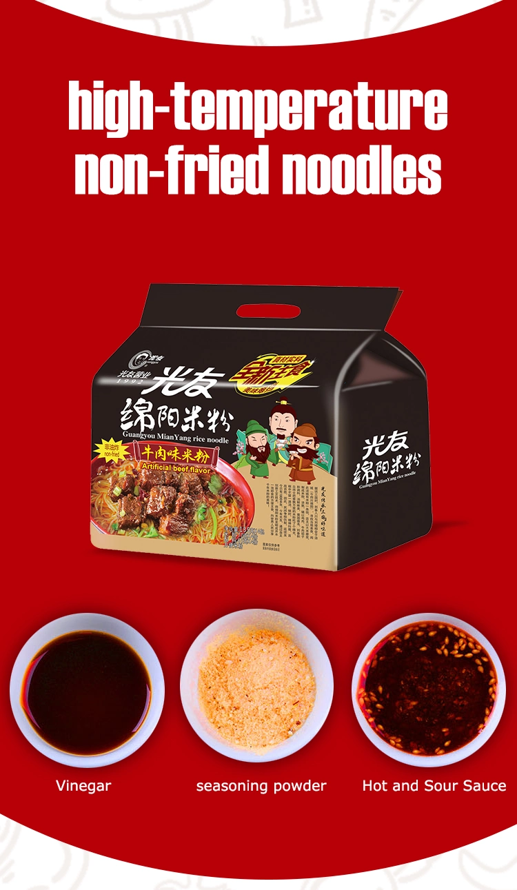 Wholesale Instant Rice Noodles Family Pack (135g*4bags) Beef Non-Fried Healthy Food Instant Vermicelli
