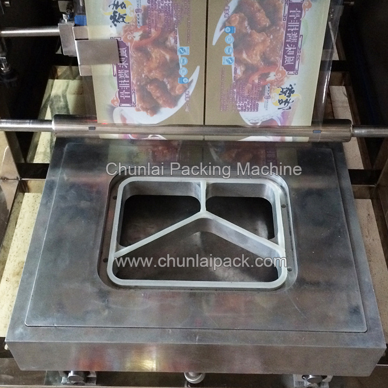 Semi-Automatic Small Delivery Meals Fastfood Tray Lunch Box Sealing Machine