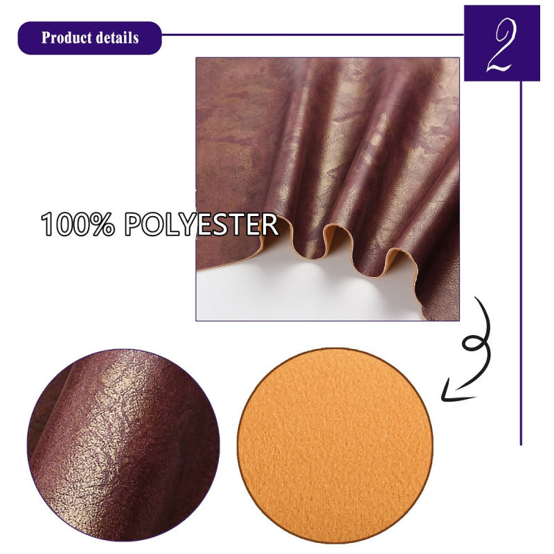 China PU Ingredients Synthetic Leather Material Price Per Meter for Upholstery