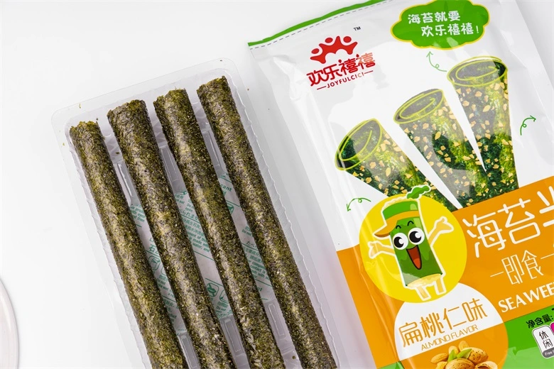 13.8g Green Healthy Instant Spicy Seasoned Seaweed Roll Seaweed with Certificate