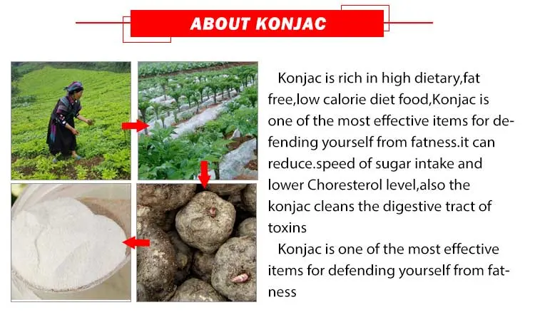 100% Nature and Health Food --Konjac Rotary Cutting Rice Noodles with Brc