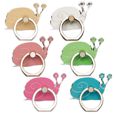 Eight Colors Snails Shape Full Metal Mobile Phone Grip Holders