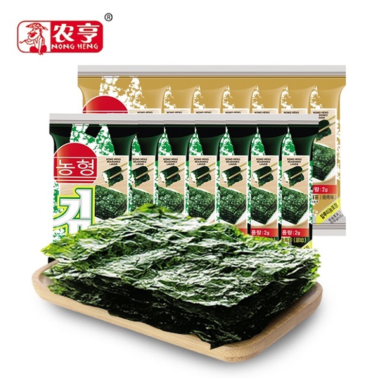 15g Nong Heng Spicy Flavour Crispy Instant Delicious Seaweed with FDA