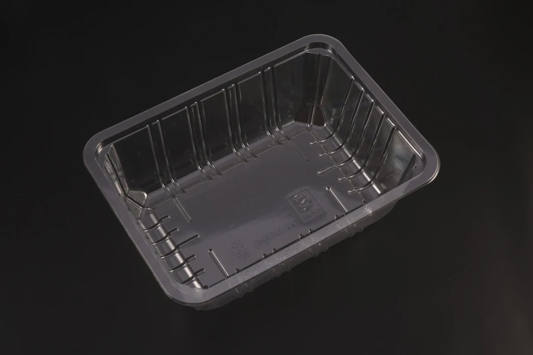 Disposable Clear Light Thin Bakery Dessert PET Serving Packaging Tray Food