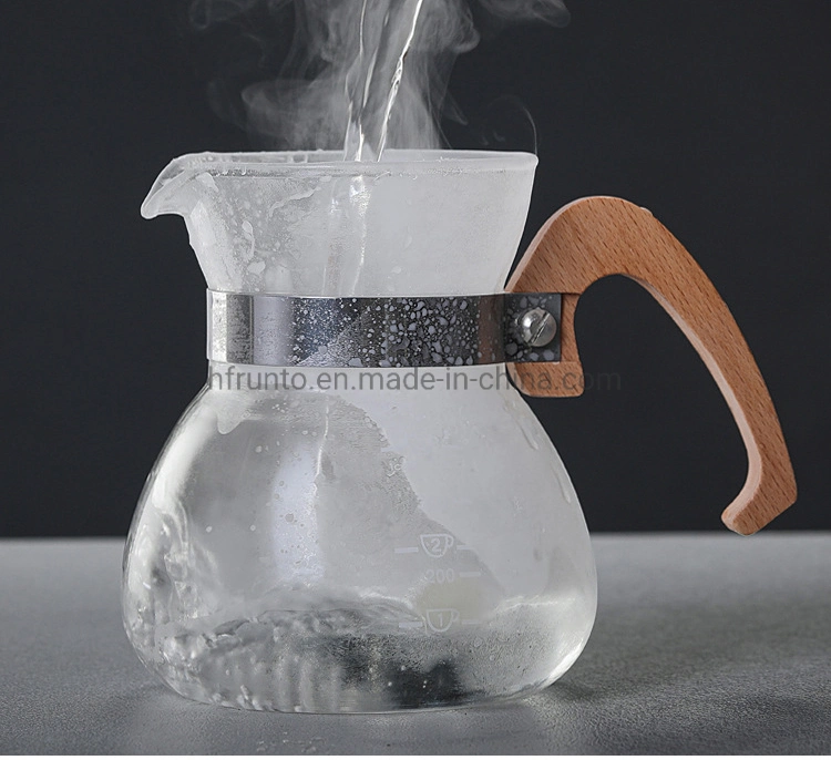 Made in China Glass Coffee Pot Hand Made Exquisite Glass Coffee Pot