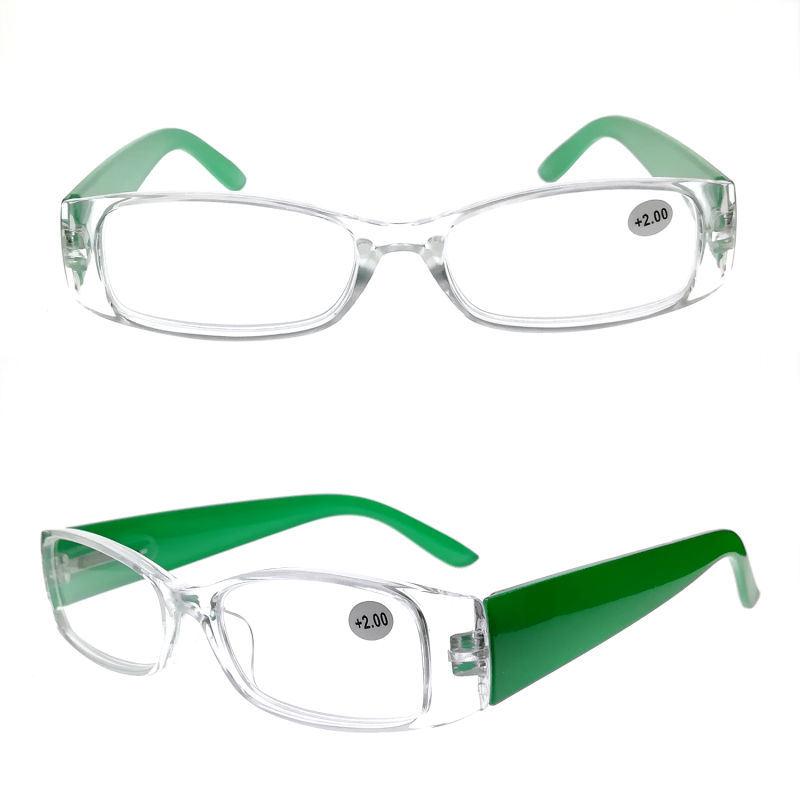 Flat Frame Reading Glasses with Wide Temples for Adult