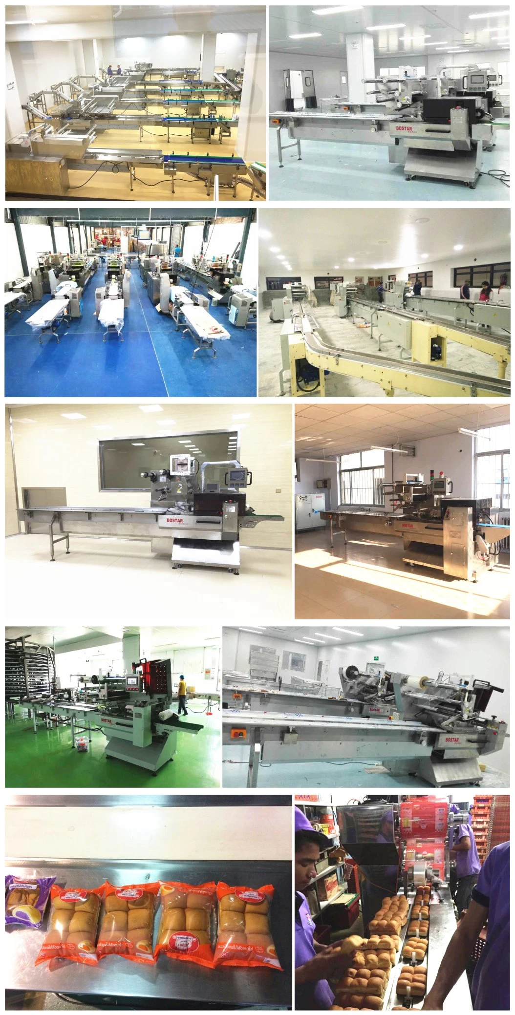 Fried Instant Noodles Flow Wrapper Horizontal Flow Pack Packing/Packaging/Wrapping/Sealing Machinery PLC Servo Motor