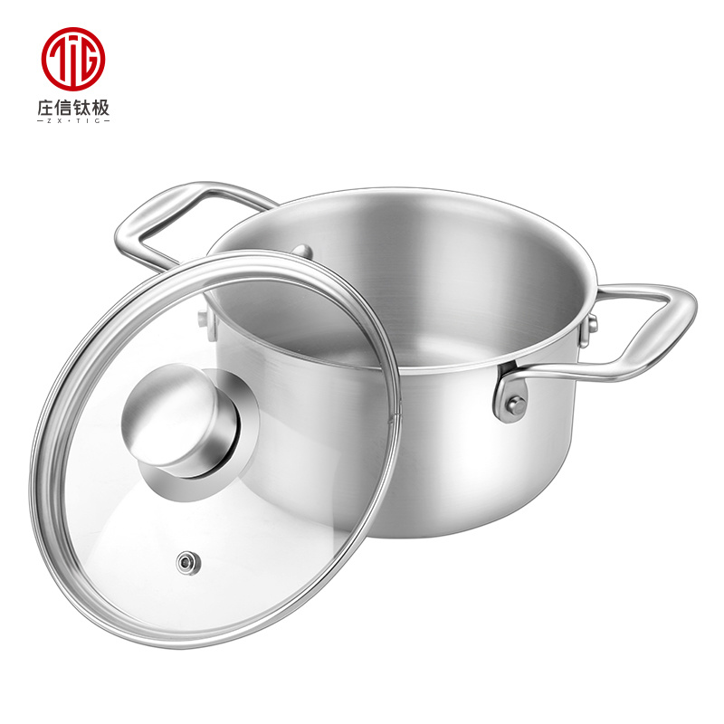 16cm 2L Healthy Titanium-Aluminum-Stainless Steel Chinese Mini Hot Pot