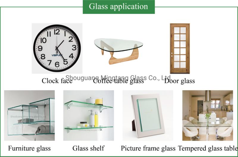 Hot Sale Bathroom Glass Furniture Glass Tempered Clear Float Glass
