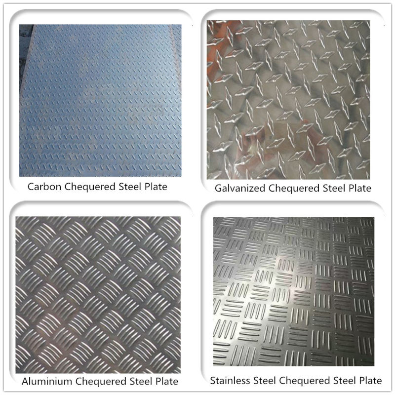 Hot Rolled Galvanized Mild Chequer Plate Steel Checkered Plate