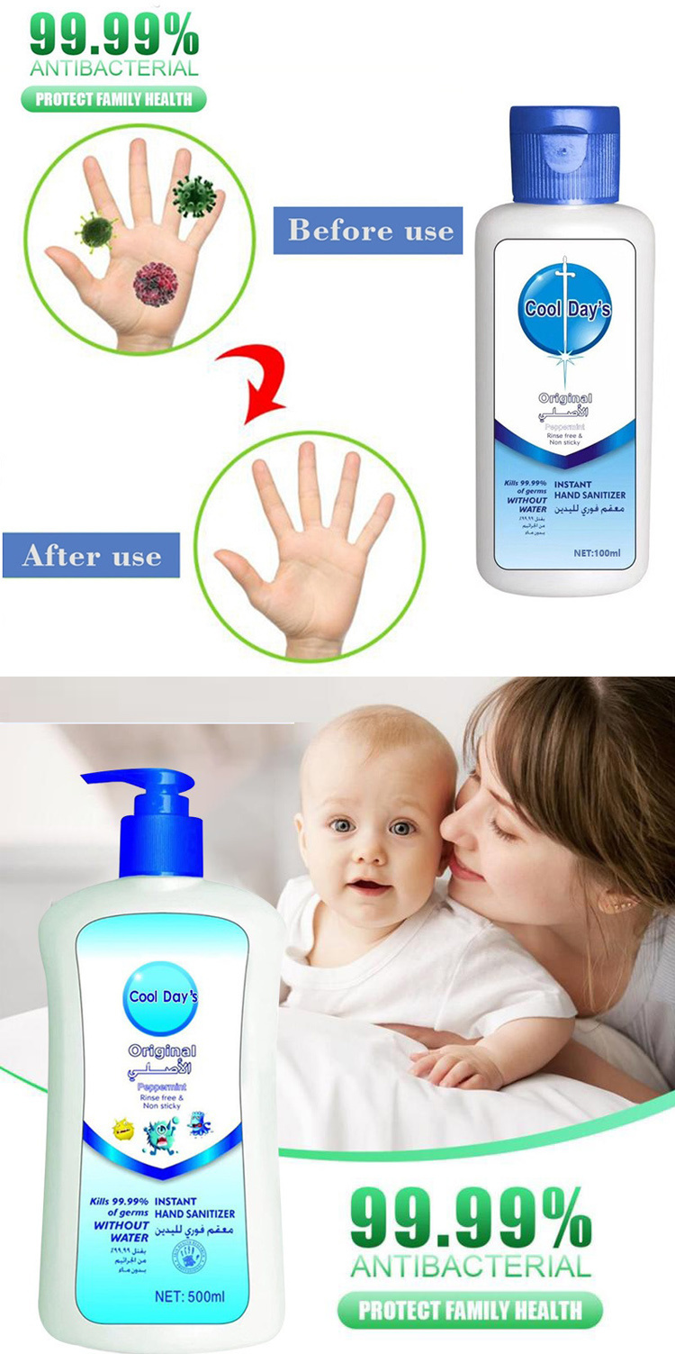 500ml Instant Waterless Instant Hand Sanitizer Gel Hand Wash