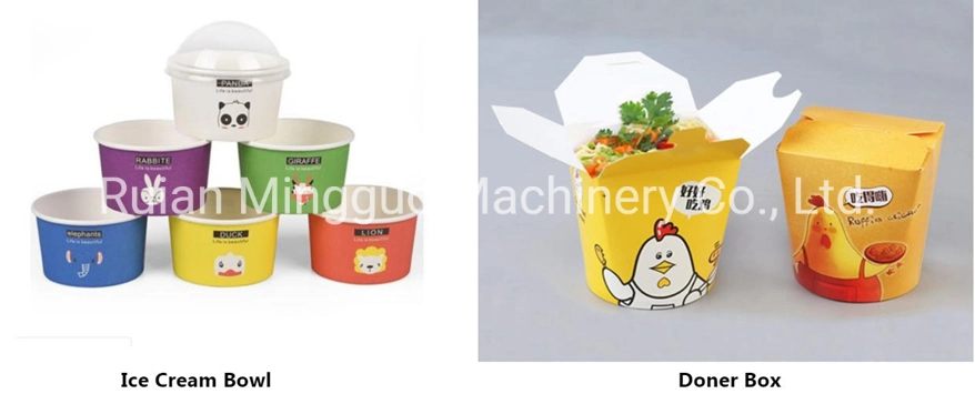 Full Automatic Disposable Paper Soup Bowl Ice Cream Instant Noodle Bowl Printing Making Machine