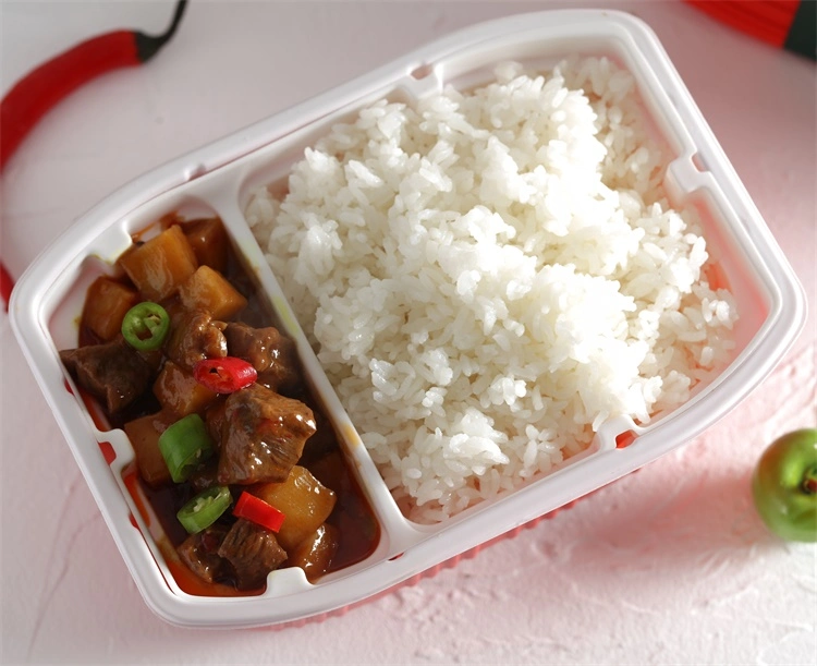 Sour and Sweet and Tasty Instant Food Claypot Rice with Mushroom and Beef