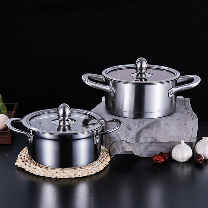 Factory Price Stainless Steel Soup Pot 18cm Small Soup Pot Heated Soup Pot