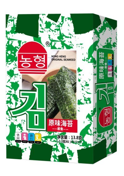 13.8g Nong Heng Traditional Seasoned Seaweed Roasted Seaweed Green Seaweed Instant Seaweed