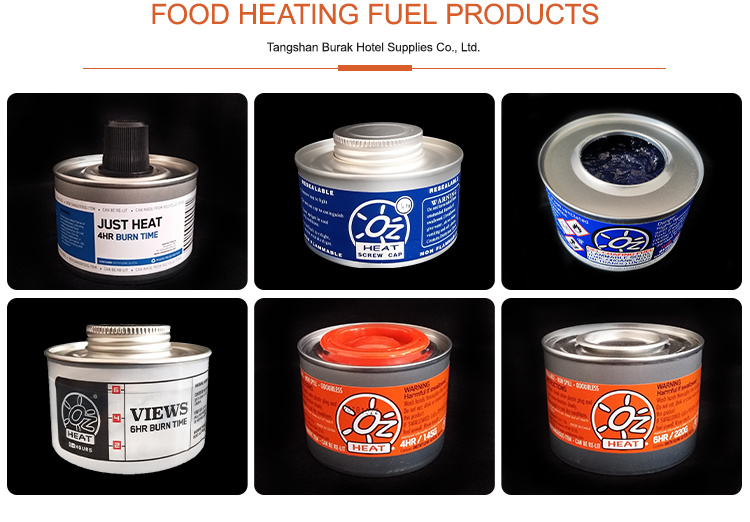 Catering Reach Certificate Long Burning Chafing Fuel Buffet Food Warming