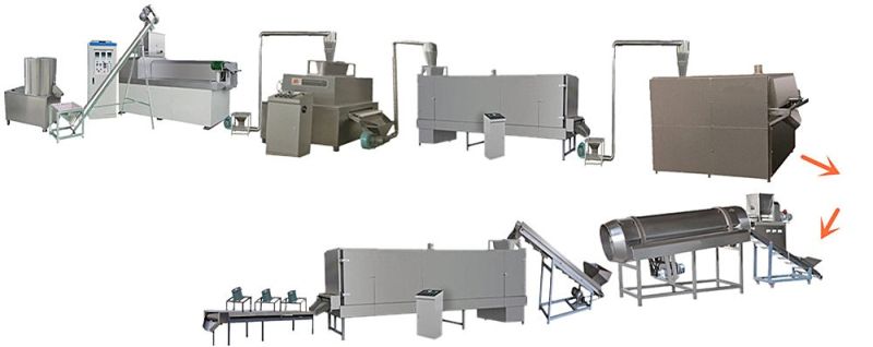 Instant Breakfast Cereal Food Machine Corn Flakes Production Line