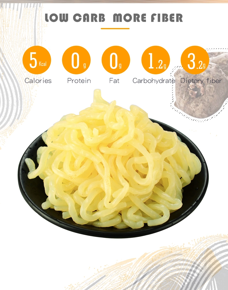 OEM Disposable Vegetarian Noodles Delicious Yellow Filaments