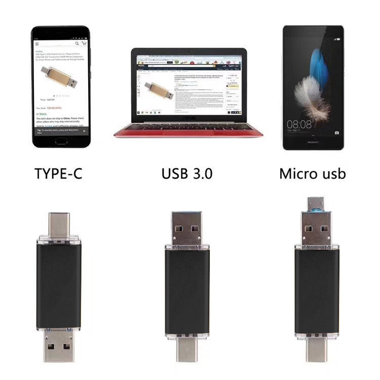 External Flash Drive for Phone Mobile Phone Flash USB Pendrive