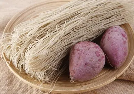260g OEM Low Fat Sweet Potato Thick Vermicelli Pasta Hot Pot Wide Noodles Individual Package Vermicelli