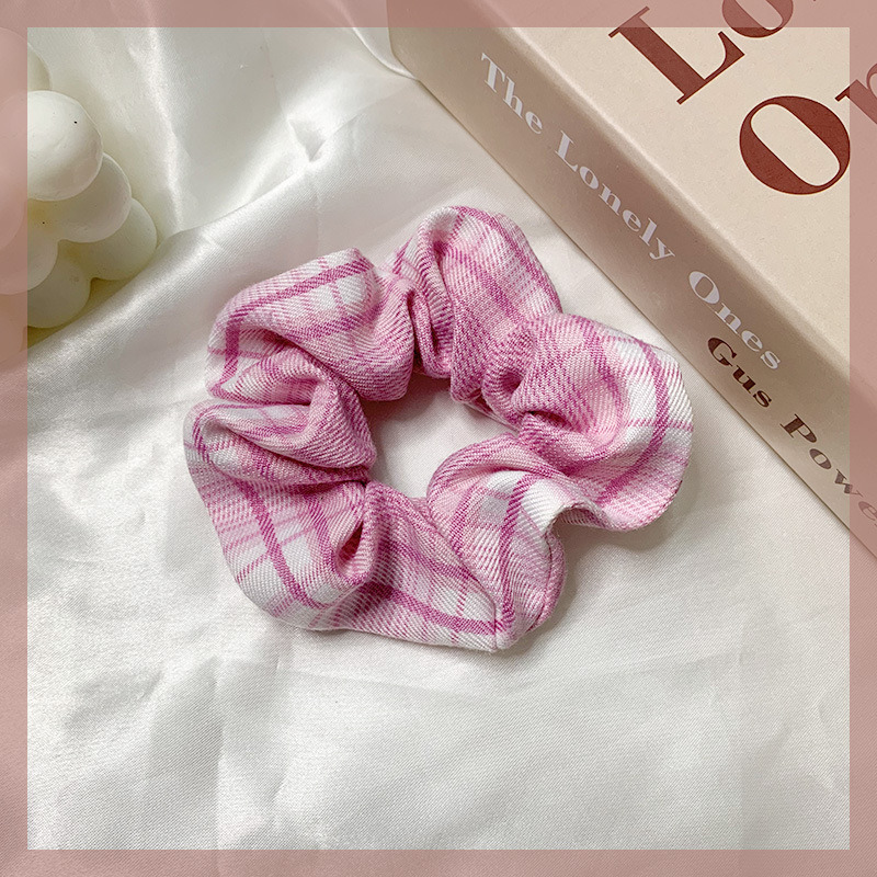 Korean Style Pink Color Series Hair Scrunchies