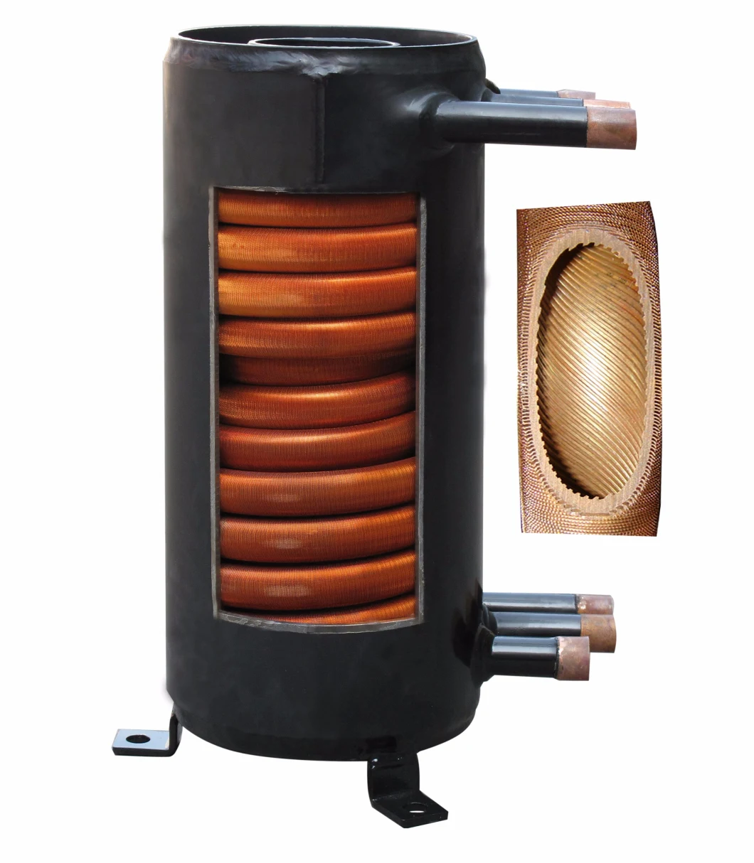 Copper Heat Exchanger/Coaxial Heat Exchanger/Carbon Shell Heat Exchangers and Titanium Coil