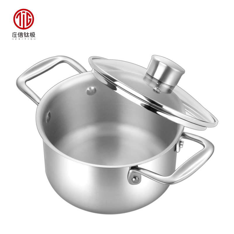 16cm 2L Healthy Titanium-Aluminum-Stainless Steel Chinese Mini Hot Pot