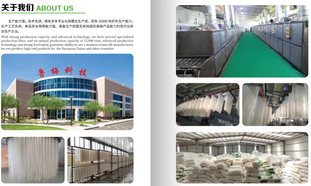 Chinese Wheat Vermicelli Gluten Free Vermicelli Glass Noodles Longkou