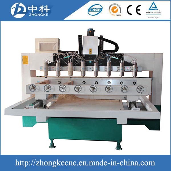 Multi Heads Wood CNC Router Machine with Rotary Attachment
