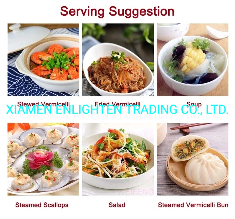 260g OEM Low Fat Sweet Potato Thick Vermicelli Pasta Hot Pot Wide Noodles Individual Package Vermicelli