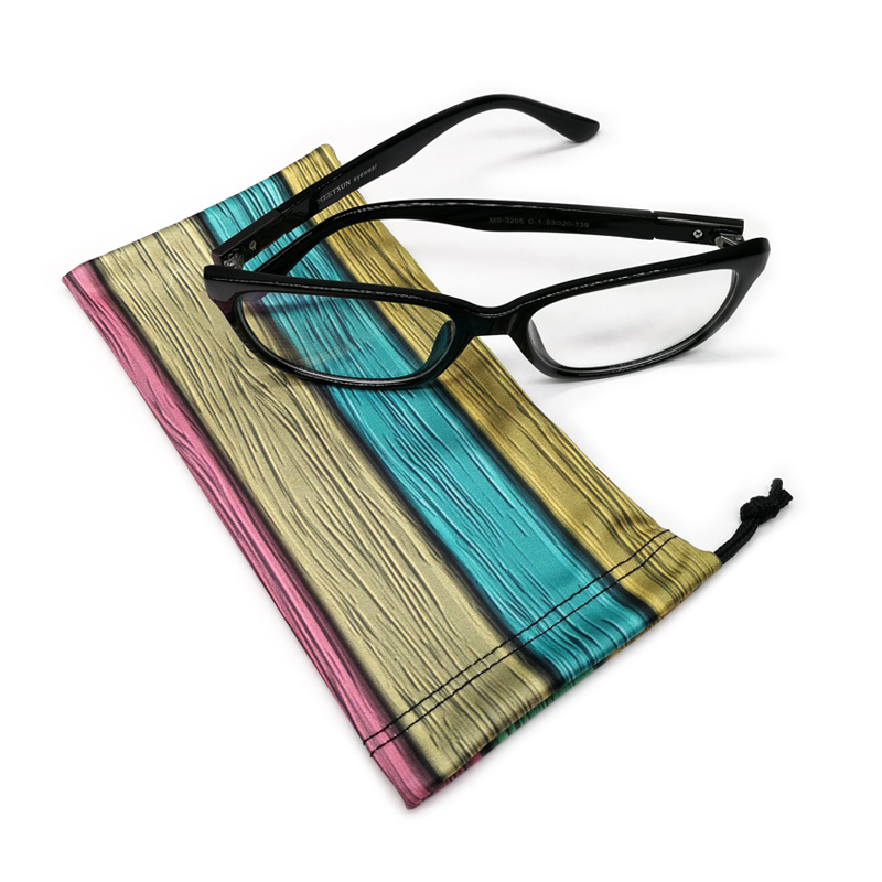 Cmyk Full Printed Microfiber Reading Glasses Soft Bag Pouches