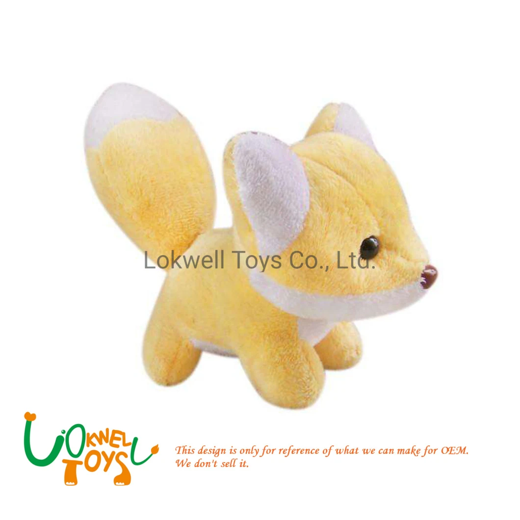 Plush Fox Toy Stuffed Sitting Animal Stuffed Fox Doll Toy