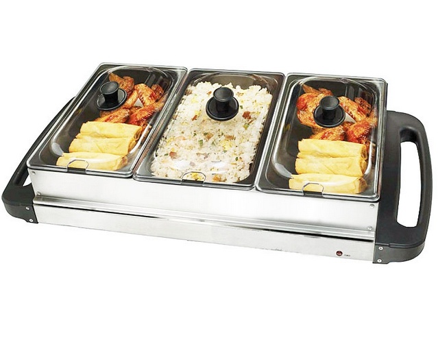 Electric Hot Pot Grill with 3 Pots