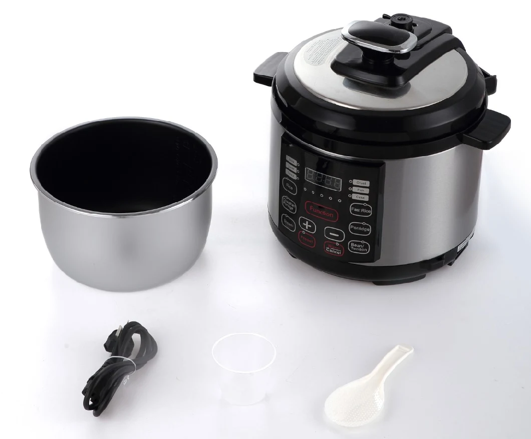2020-Black Electric Pressure Cooker with Recipes
