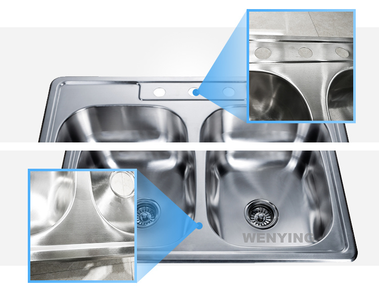 Hot-Selling Modern Double Bowl Stainless Steel Kitchen Sink