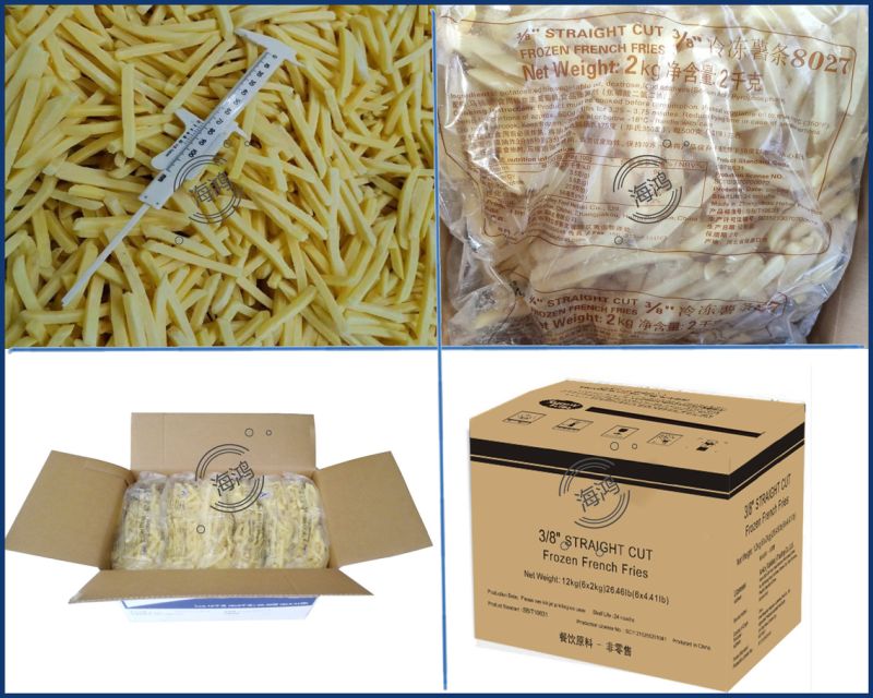 Potatoes Frozen French Fries/Top Premium IQF Frozen French Fries for Sale