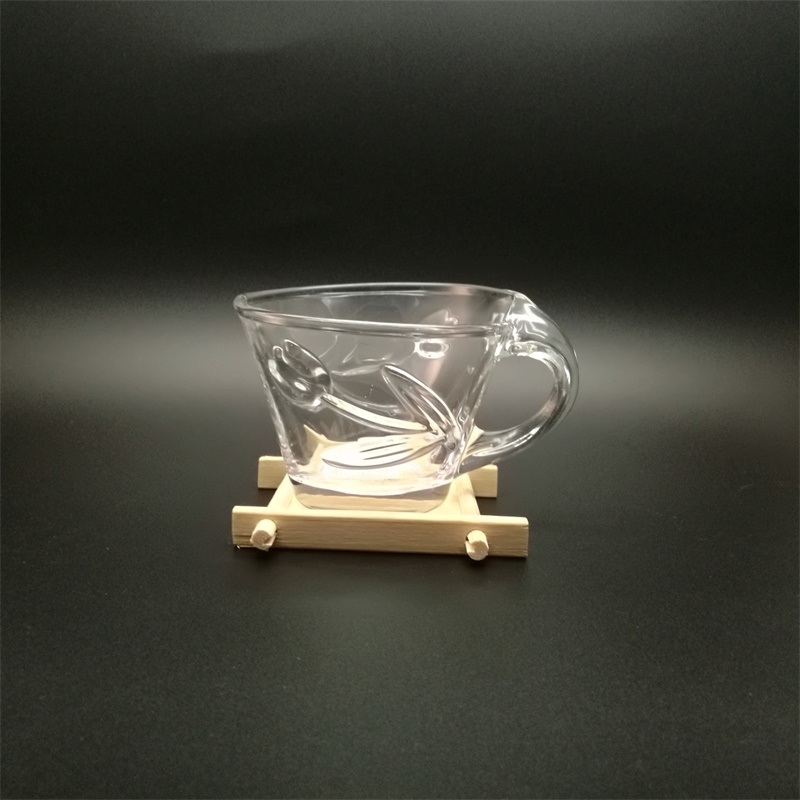 Hot Selling Fashion Heat-Resistant Clear Glass Coffee Mug/Cup