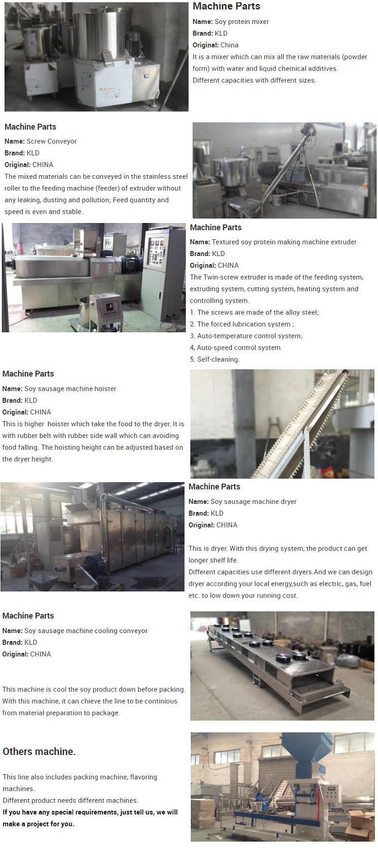 Automatic Dry Soya Vegetarian Mock Meat Flake Pieces Making Machine