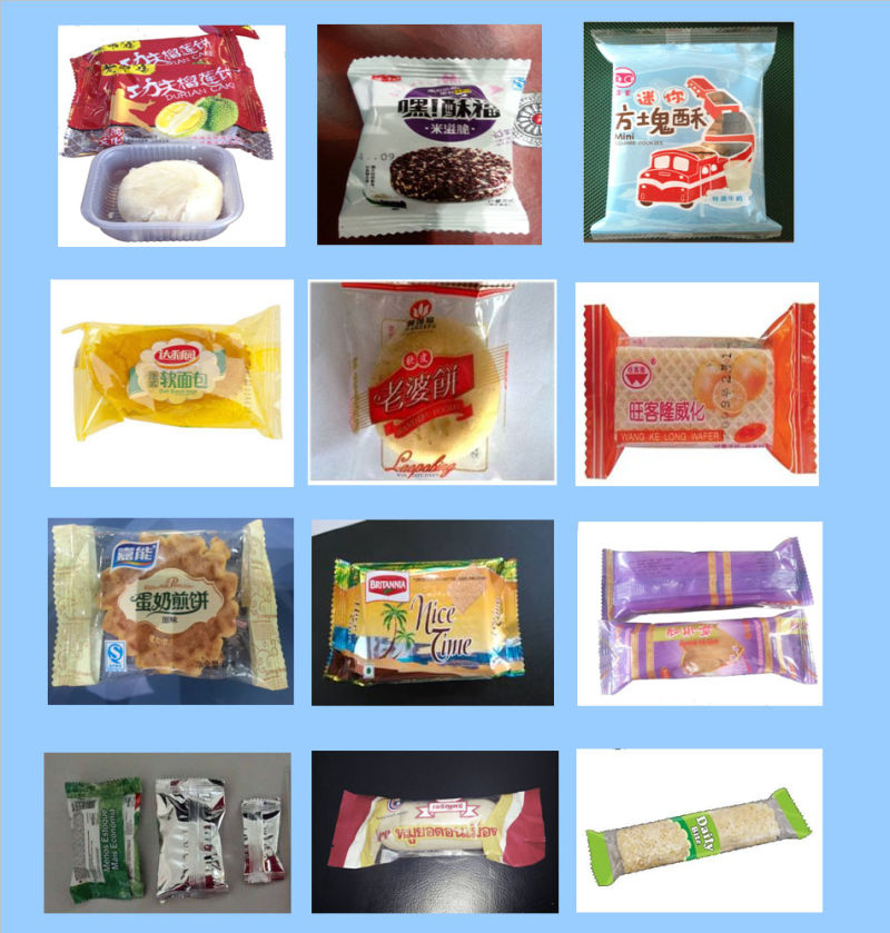 Horizontal Cooikes Cake Quick-Frozen Instant Food Chocolate Soap Tissue Flow Wrapper Pillow Servo Packing Machine