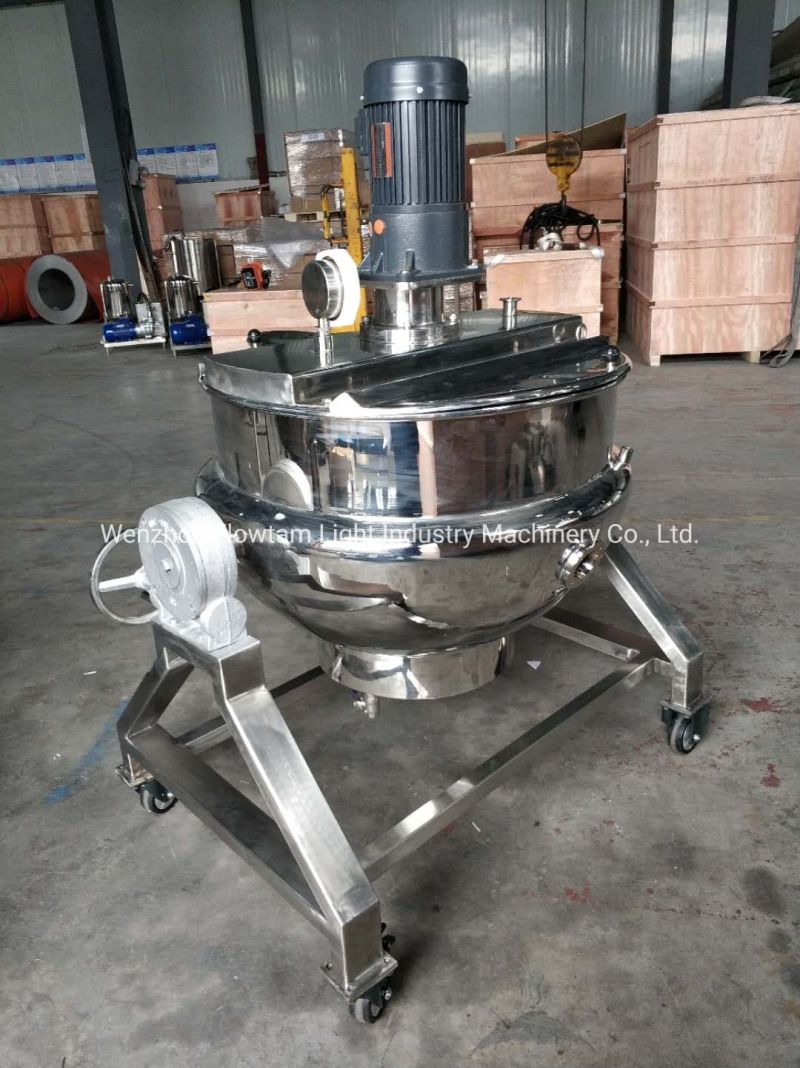 Stainless Steel Jacketed Pot Cooking Pot with Mixer