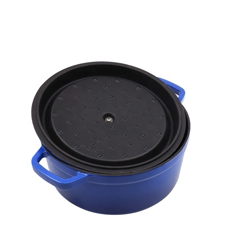 Hot Sale 24cm Casserole Hot Pot Enamel Soup Pot Cast Iron Cooking Casserole