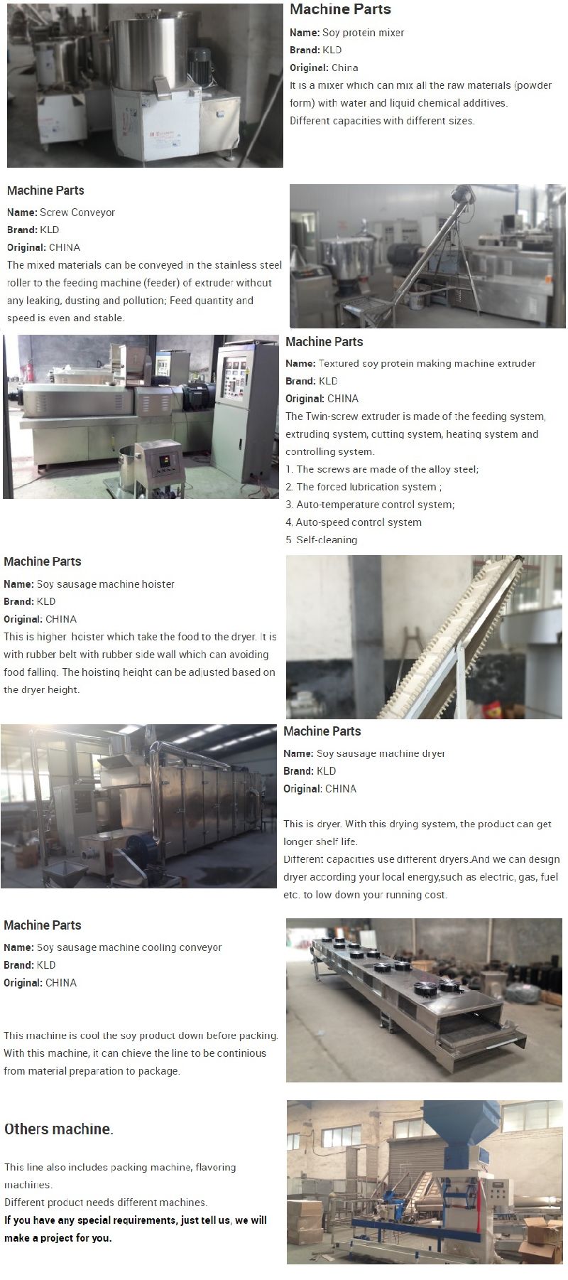 Soybean Vegetarian Meat Chunk Nuggets Protein Badi Production Processing Line