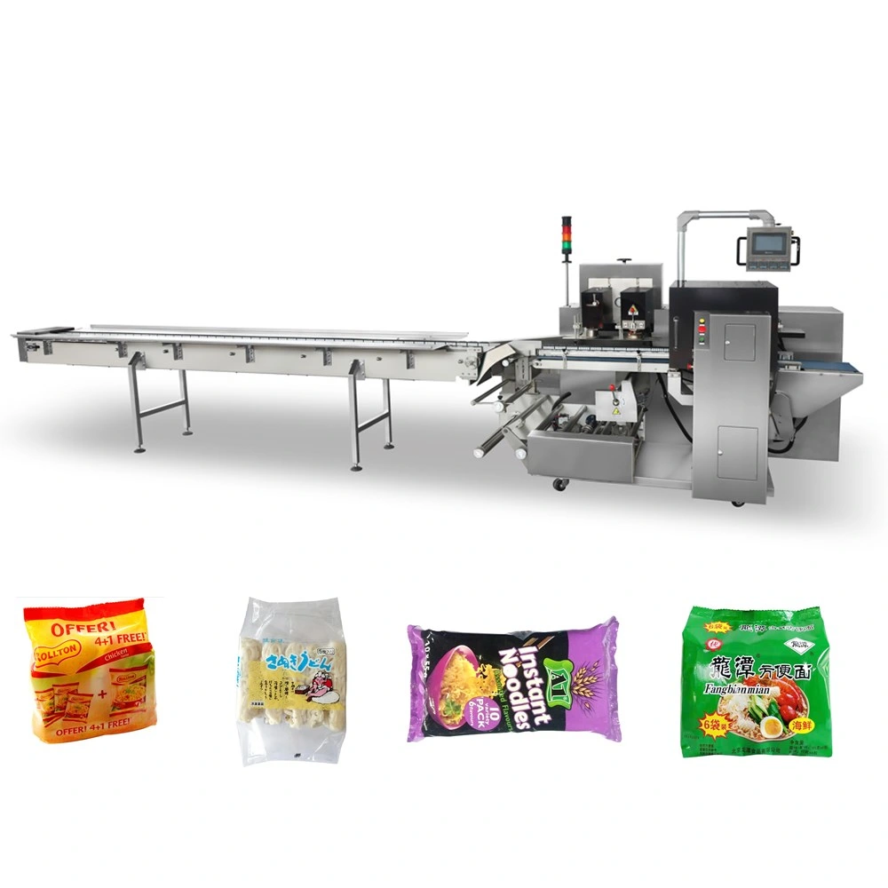 Packaging Machine Automatic Fried Dried Cup Rice Spicy Instant Noodles Flowpack Packing Machine
