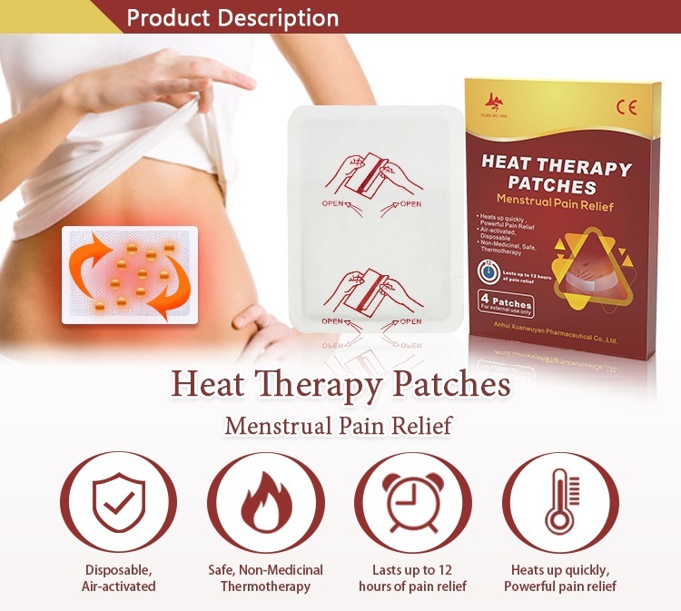 Wholesale Disposable Self-Heating Menstrual Cramps Pain Relieving Patch