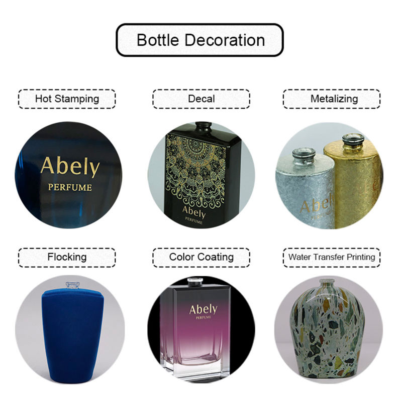 100ml Hot Sale Glass Perfume Bottle with Plastic Electroplating Cap