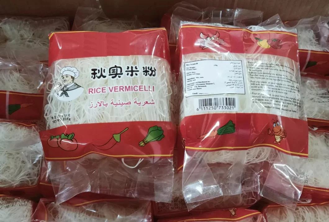 Instant Food Dry Noodles Rice Vermicelli with Color Printing Plastic Packing