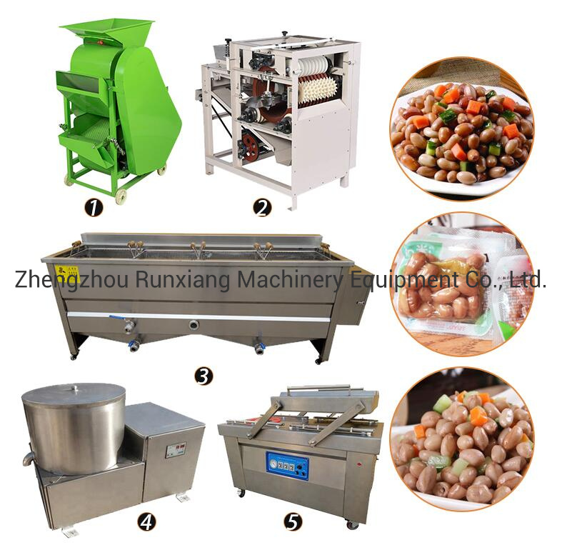 Spicy Fried Peanut Nuts Frying Machines Production Line Equipment