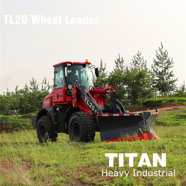 Chinese Titan Brand Chinese ZL20f 2ton Articulated 2000kg Avant Mini Small Hydraulic CE Tractor Front End Wheel Loader for Sale
