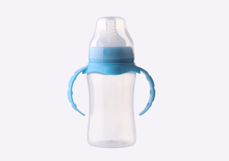 Hot Sell 8oz Wide Neck Baby Feeding Bottle with Handle