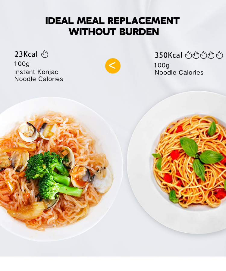 Low Carb and Low Calories Shirataki Noodles Konjac Instant Noodle